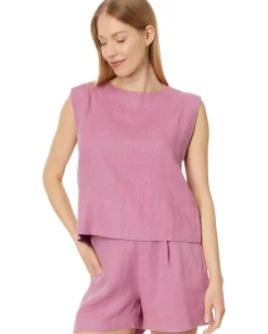 Women Madewell Bateau-Neck Tank in 100% Linen