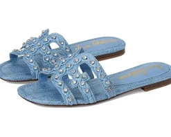 Sam Edelman Bay Jewel Light Denim Blue Jewel Clearance