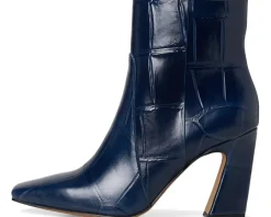 Vince Camuto Bayla High Heel Ankle Bootie Deep Navy Clearance