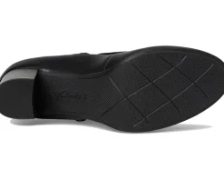 Clarks Bayla Lily Black Leather Clearance