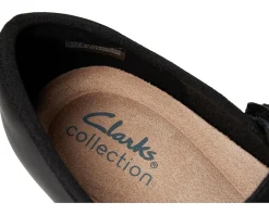 Clarks Bayla Lily Black Leather Clearance