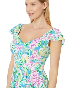 Women Lilly Pulitzer Bayleigh Flutter Sleeve Midi