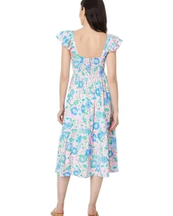 Women Lilly Pulitzer Bayleigh Flutter Sleeve Midi