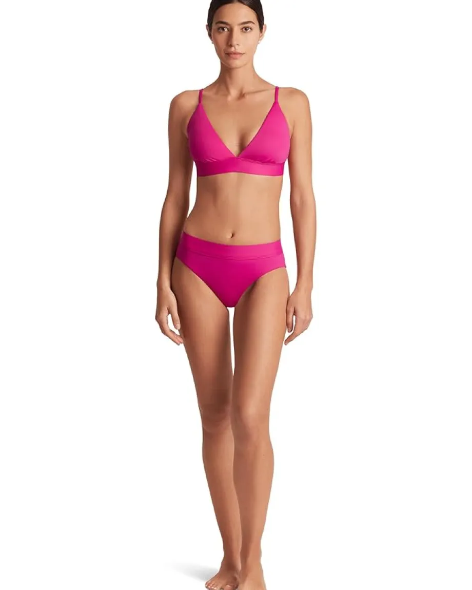 Women Lauren Ralph Lauren Beach Club Solids Triangle V-Neck Bikini Top