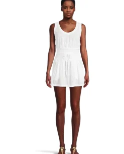 BECCA Beach Date Scoop Neck Dress White