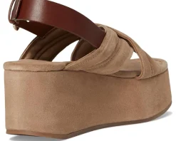 Free People Beach Party Platform Fawn Suede Discount