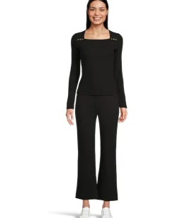 Lilly Pulitzer Beaty Long Sleeve Knit Top Noir Sale