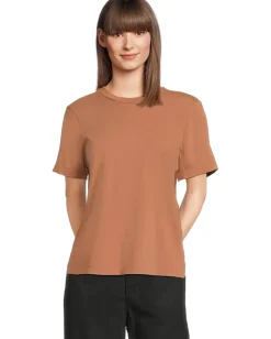 Women Michael Stars Becca Short Sleeve Crew Neck Tee