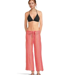 BECCA 's Seaside Crochet Split Leg Pant Coral Reef Outlet