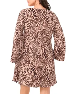 Women Vince Camuto Bell Sleeve Mini A-Line Dress