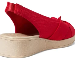 LifeStride Bell Slingbacks Fire Red Knit Fabric Outlet