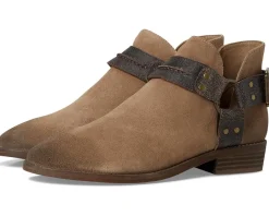 Free People Belle Harness Boots Fawn Suede Clearance