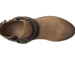 Free People Belle Harness Boots Fawn Suede Clearance