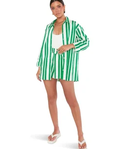 Show Me Your Mumu Berman Button Down Center Court Stripe Sale