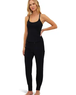 Beach Riot Beth Top Black Waffle Outlet