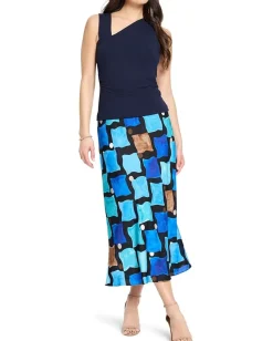 NIC+ZOE Better Angle Tank Dark Indigo Discount