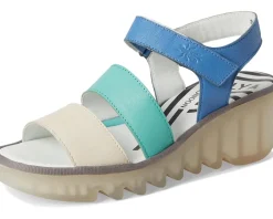FLY LONDON BEXY575FLY Offwhite/Mint/Blue