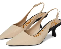 Sam Edelman Bianka Sling Slingback Shoes Honey Sand New