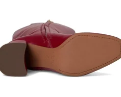 Circus NY by Sam Edelman Billie Dark Cherry Leather Wide Calf Discount