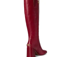 Circus NY by Sam Edelman Billie Dark Cherry Leather Wide Calf Discount