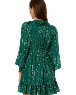 Women Lilly Pulitzer Birdy Long Sleeve Silk Wr