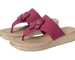 LifeStride Bloom Thongs Dusty Rose Denim Fabric Best