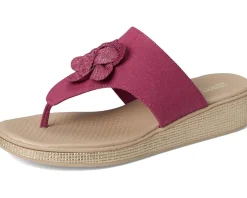 LifeStride Bloom Thongs Dusty Rose Denim Fabric Best