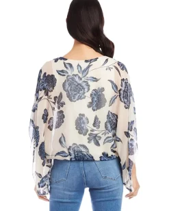 Women Karen Kane Blouson Scarf Top