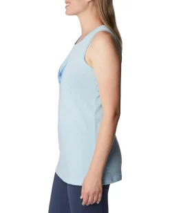 Columbia Bluff Mesa™ Tank Top Spring Blue Heather/Mindful Meditation Graphic Online