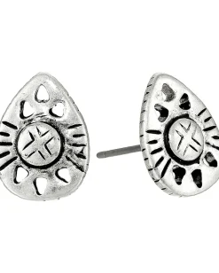 Women The Sak Blush Pear Etched Stud Earring