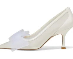 Stuart Weitzman Blushing Bow 75 Pump Cream/White Sale