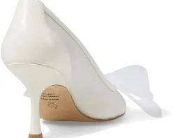 Stuart Weitzman Blushing Bow 75 Pump Cream/White Sale
