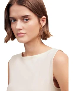 Madewell Boat Neck Slit Tank Vintage Ivory Outlet