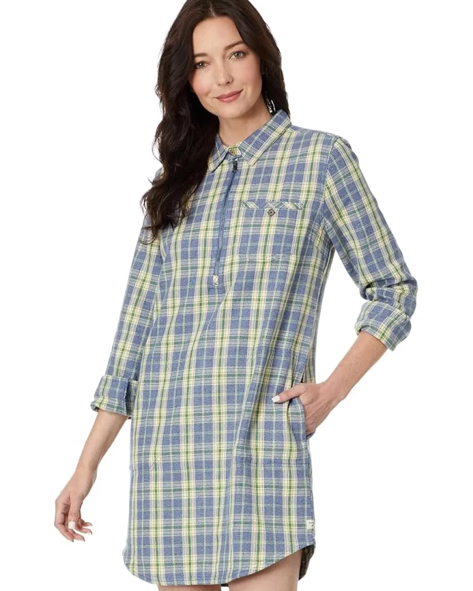 Women Toad&Co Bodie 1/4 Zip Long Sleeve Dress