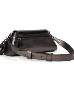 GUESS Bolena Flap Shoulder Bag Pewter Hot