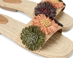 Women Seychelles Botanical Gardens Flowers Slide Sandal
