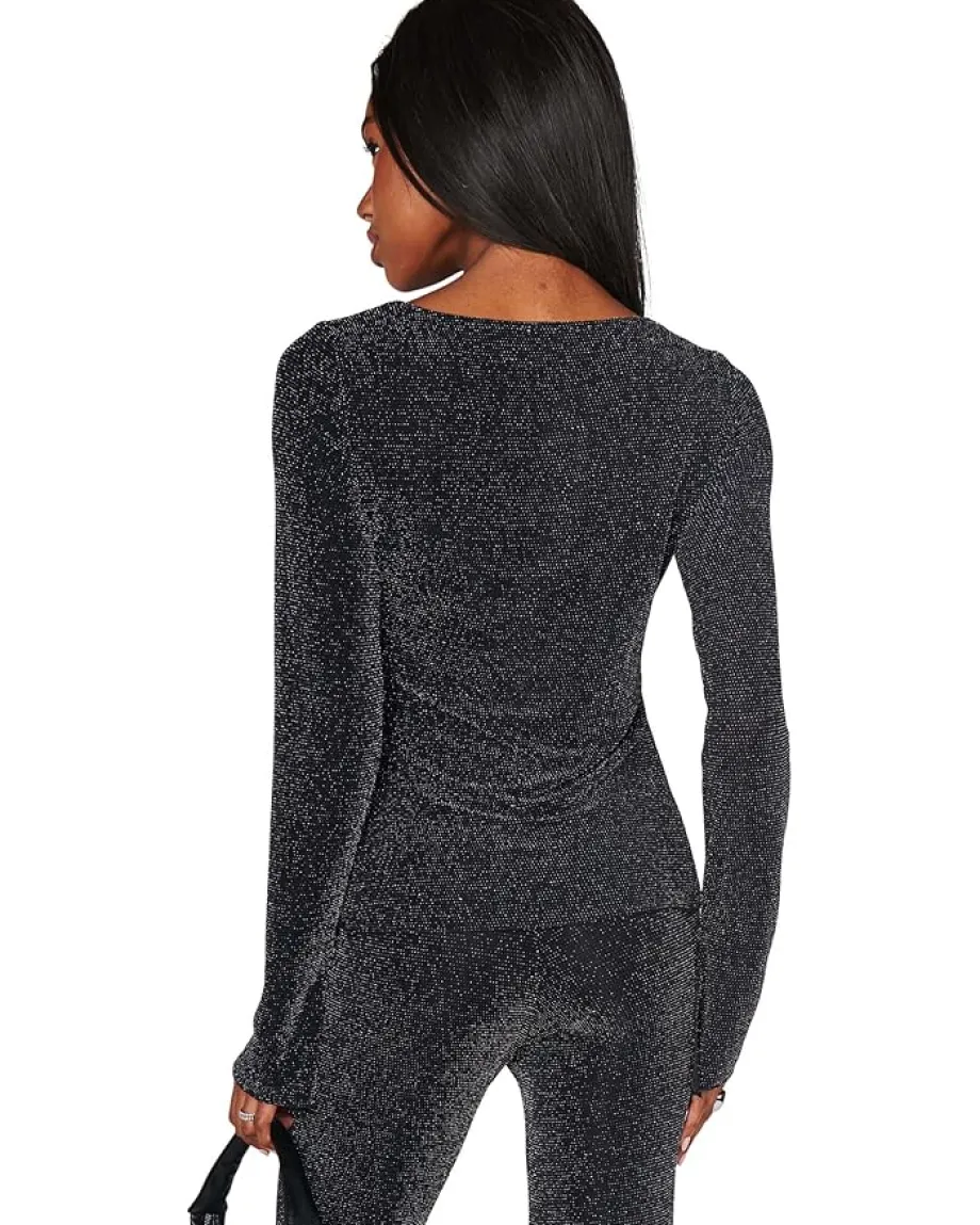 Show Me Your Mumu Bowie Top Black Dancing Queen Shine Sale