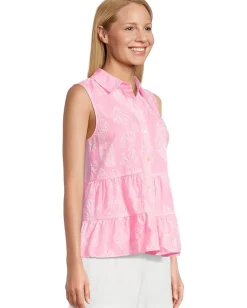 Women Lilly Pulitzer Breah Sleeveless Button D