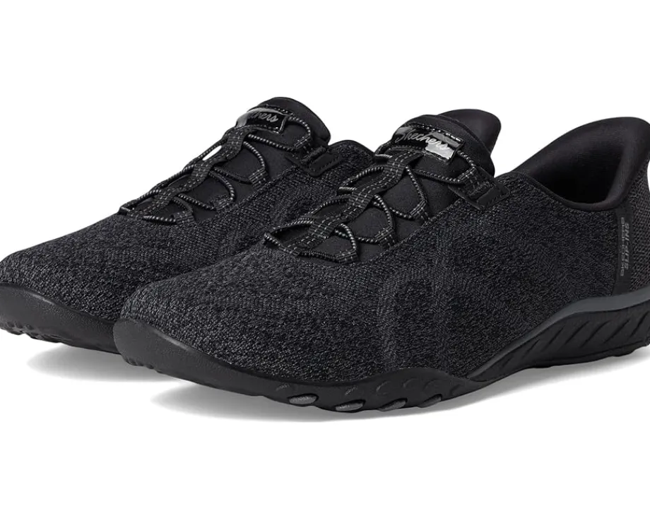 SKECHERS Breathe Easy - Knitty Waves Hands Free Slip-Ins Black Outlet