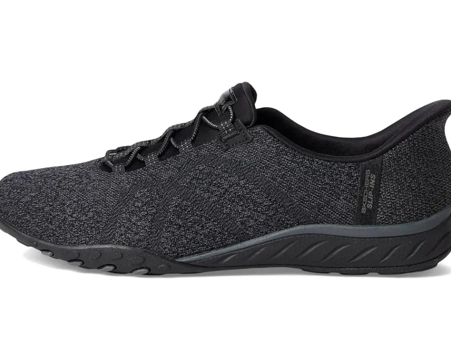 SKECHERS Breathe Easy - Knitty Waves Hands Free Slip-Ins Black Outlet