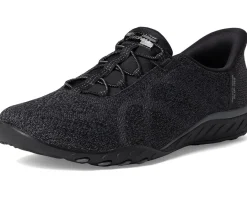 SKECHERS Breathe Easy - Knitty Waves Hands Free Slip-Ins Black Outlet
