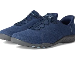 Women SKECHERS Breathe Easy - Knitty Waves Hands Free Slip-Ins