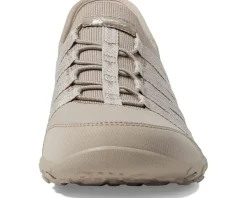 SKECHERS Breathe Easy - Roll With Me Hands Free Slip-Ins Taupe New