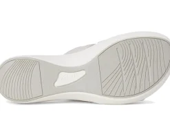 Clarks Breeze Rae Mia Off White Interest Synthetic
