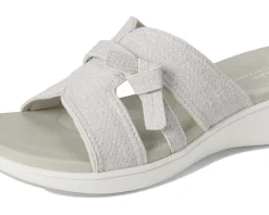 Clarks Breeze Rae Mia Off White Interest Synthetic