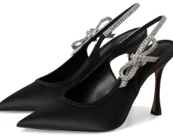 Steve Madden Bri Black Satin New