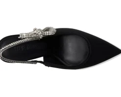 Steve Madden Bri Black Satin New
