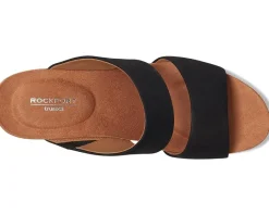 Rockport Briah II Slide Black Leather