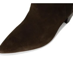 Free People Bridget Belt Slouch Boots Chocolate Suede/Leather Clearance