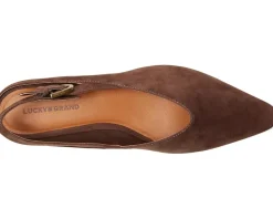 Lucky Brand Brigeet Slingback Mule Cappuccino New